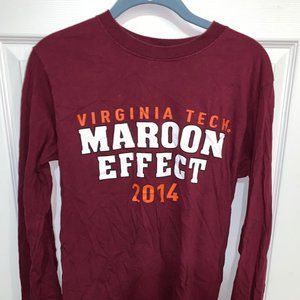 Virginia Tech 2014 maroon effect tshirt
